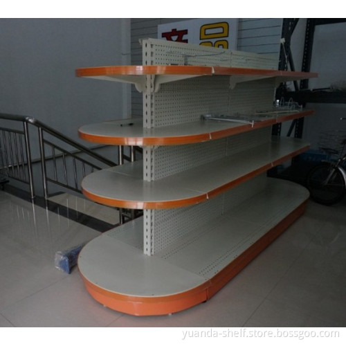Half Round Supermarket Wall Gondola Shelf Display Yd-014